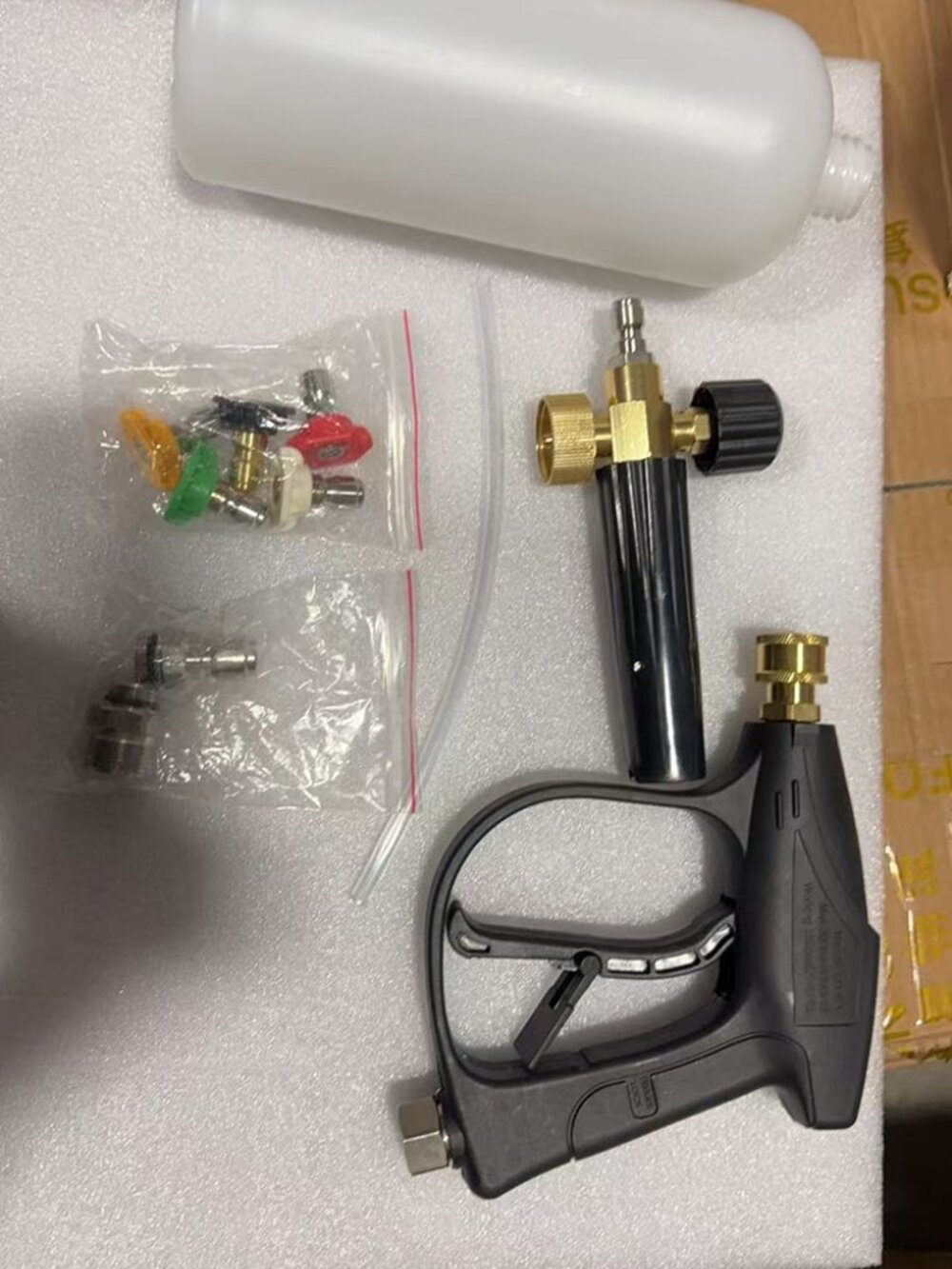 High Pressure Washer Gun, Short Pressure Washer Gun Handle with 5 Pressure Nozzl